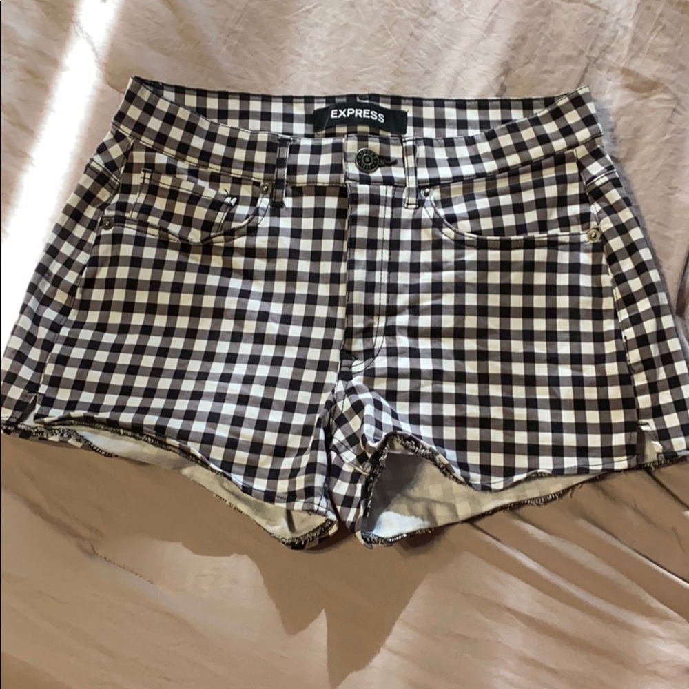 Express jean shorts.